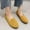 Yellow, variant on Viluyesy Flats for Womens, Slip-On Shallow Solid Color Casual Comfort Breathable Shoes Blue