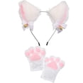 thumbnail image 4 of Lindos accesorios de cosplay de gato de dibujos animados, aro para el pelo con orejas de gato, guantes con garras de gato, accesorios de cola de gato, lindo conjunto, fácil de usar, estilo, 4 of 6