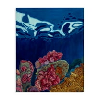 Stupell Industries Abstract Underwater Coral Nautical & Beach Painting Wrapped Canvas Art Print Wall Art, 36 x 48