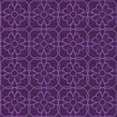 thumbnail image 1 of Ahgly Company Machine Washable Indoor Square Transitional Dark Orchid Purple Area Rugs, 5' Square, 1 of 7