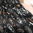 thumbnail image 3 of Halloween Trick or Treat Spooky Icons Blanket,Comfortable Soft Flannel Throw Blanket,All Season,Warm Lightweight Blankets for Sofa Bed Couch Living Room Chair,30"x40", 3 of 4
