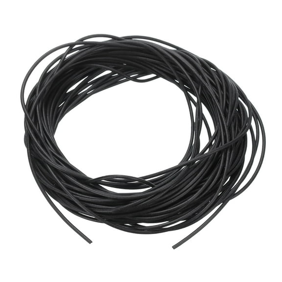 Uxcell Silicone Foam Seal Strip, 32.8Ft 0.05"Dia High Density Weather Stripping, Black