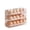 Khaki, variant on Refrigerator Egg Holder, Auto-Rolling Egg Storage Container for Fridge Side Door, Space Saving Plastic Egg Tray Organizer for Kitchen Pantry Cabinet and Countertop, Pink