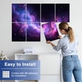 thumbnail image 5 of Classroom 8 Pack Art Acoustic Panels Sound Absorbing Mystical Nebula Purple Blue Stars Cosmic Clouds Decorative Soundproof Wall Panels Self Adhesive for Nursery Kids Game Room 48"x32", 5 of 7