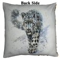 thumbnail image 2 of EREHome Snow leopard animals wildlife Pillow Case Home Decor Cushion Cover 18x18 Inch, 2 of 2
