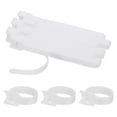 thumbnail image 1 of Uxcell Bridas de Cable Reutilizables, Organizador de Cuerda con Cierre de Gancho y Bucle Ajustable Blanco 60, 1 of 7