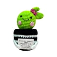 thumbnail image 1 of Hot Positive Energy Doll Potted Knitted Wool Cactus Emotional Support Crocheted, 1 of 7