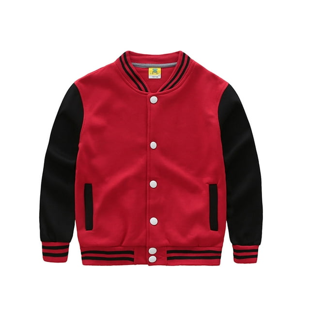 Veste à Capuche Réversible Décontractée pour Garçons Tout-Petits 2025 Manches Longues Manteaux de Baseball
