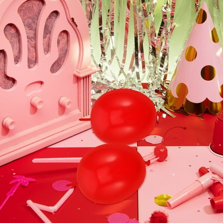 KONTONTY 100pcs Red Latex Balloons for DIY Decorations Small Party Background Decors Universal Balloon Supplies