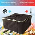 thumbnail image 5 of Insulated Food Grocery Delivery Bag Pizza Warmer Bag Picnic Cooler Bag Transport Bag for Hot Food Delivery Drink Carriers,Black, 5 of 8