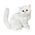 thumbnail image 3 of Figura de gato realista figura de gato foto de juguete, lindo animal relleno de réplica de mascotas para el hogar, coche, sala de estar Estilo a, 3 of 8