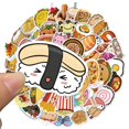thumbnail image 3 of Jinsinto Cute Food Vinyl Stickers Pack for Water Bottles, Waterproof, Matte, 100 Pieces, 3 of 5