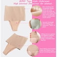 thumbnail image 6 of BIMEI High Rise Camel Toe Shapewear for Women Tummy Control Panty Avoid Camel Toe Concealer Pad Panty Invisible Guard Brief Underwear,Beige,XL, 6 of 8