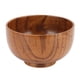 thumbnail image 1 of Tazón de sopa de madera Textura única Tazón de madera exquisito y redondo de forma suave para ensalada de fideos de arroz y frutas, 1 of 10