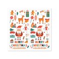 thumbnail image 4 of 10-50 unids/pack pegatinas de Feliz Navidad 5x10cm rectángulo rojo decoración de caja de regalo de Navidad sello adhesivo lindo Santa pegatinas papelería, 4 of 4