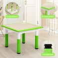 thumbnail image 5 of Cabihome Kids Table Chairs Set, Height Adjustable Activity Table and Chair Set for Toddlers Ages 2-10, for Classrooms/Daycares/Bedroom-Green 5-Piece, 5 of 6