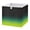 Black-To-Green Gradient Image, variant on Fabric Storage Bins Foldable Cube For Home Organization Baskets Red Damask Pattern