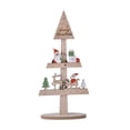 thumbnail image 1 of Yuarrent Decoración de árbol de Navidad de con soporte de dibujos animados de Papá Noel, muñeco de nieve, alce, decoración de mesa, adornos, Kits de decoración para fiestas Papá Noel Yuarrent HA069453-01, 1 of 6