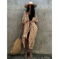 thumbnail image 3 of Bsubseach Loose Bathing Suit Cover Up Sexy Kimono 3/4 Sleeve Summer Cardigans for Women, 3 of 6