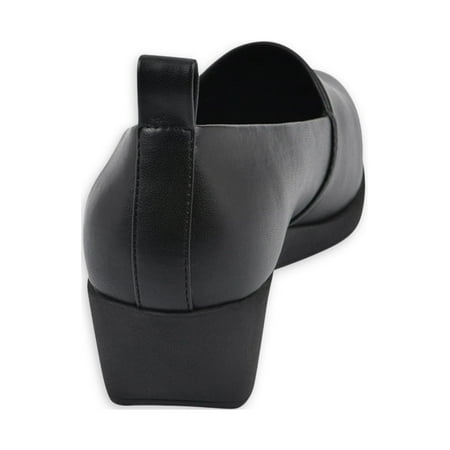 Aerosoles Women's Comfortable Women's Stretch Faux Leather Wedge Shoe, Wide Width