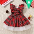 thumbnail image 4 of Vedolay Little Girl Dresses Backless A-line Lace Back Flower Girl Dress,Red 0-3 Months, 4 of 5