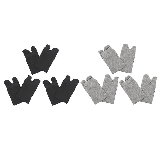 6 pares de calcetines elásticos con , calcetines de , calcetines japoneses con punta Tabi, para hombres y mujeres Macarena Calcetines de flip-flops