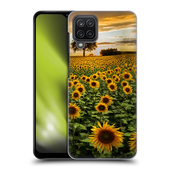 Head Case Designs Officially Licensed Celebrate Life Gallery Florals Big Sunflower Field Hard Back Case Compatible with Samsung Galaxy A12 (2020)