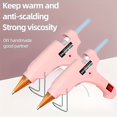 thumbnail image 4 of Vinci Hot Glue Gun, 20W Hot Melt Mini High Temperature Glue Gun Thermo Electric Heat Temperature Tool For DIY Arts Jewelry Making Quick Home Repairs (White), 4 of 9