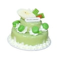 thumbnail image 4 of Modelo de pastel artificial, pastel falso, juguete de comida artificial realista, adorno de pastel falso Verde, 4 of 9