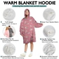 thumbnail image 5 of Wearable Oversized Blanket,Pink Unicorn Pattern Wearable Blanket Hoodie for Adults,Cozy Hooded Blankets with Super Pockets,Super Warm Fuzzy Pullover for Women & Men, 5 of 6
