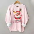 thumbnail image 4 of WEAIXIMIUNG Sweat à Demi-Zip pour Femmes 3TG Sweat de Noël pour Femmes Design Père Noël et Arbre Col Rond, 4 of 4