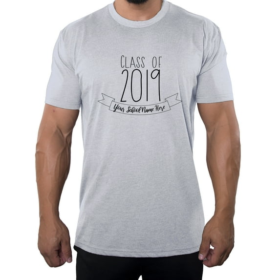 Senior Men's T-shirts, Class of 2019 Customized Shirts, Graduation T-shirts - Emblem