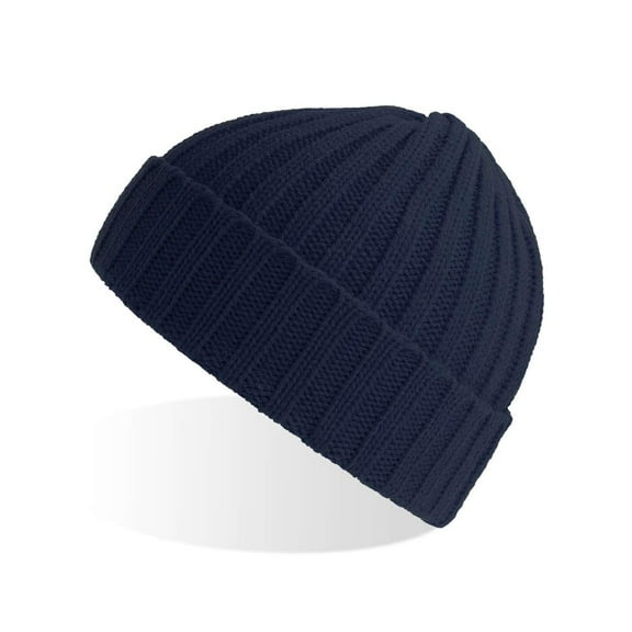 Atlantis Headwear - Sustainable Cable Knit - SHORE - Navy - Size: One Size