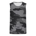 thumbnail image 3 of ALLLIST Sleeveless Mens Tank Tops Summer Cotton Pullover Gray Camouflage Comfy Undershirts for Men Size S-2XL, 3 of 4