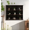 thumbnail image 3 of Dael Wooden 9 Cubby Wall Shelf - Black, 3 of 13