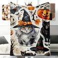 thumbnail image 4 of AUQ Fall Blankets Cooling Comforter Double-Sided Cold Cute Blanket Halloween Lightweight Throw Blanket Women Men Soft Cozy Sofa Living Room Bed Blanket Kids Girls Boys All Season, 4 of 7