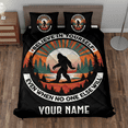 thumbnail image 3 of Lotusprinthandmade Personalized Bigfoot in Forest Quilt Bedding Set (Fold Hem) 5 Sizes (Made in Vietnam) (80x90), bigfoot quilt bedspread, 3 of 5