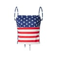 thumbnail image 2 of Biezeib Women´s Summer Mini Skinny Sling Vest Solid Color Sleeveless Backless Tie Up Crop Tops, 2 of 6