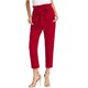 thumbnail image 1 of Pantalones de poliéster para mujer Yinane Pantalones de Vacaciones de oficina cómodos con cinturo elástica casual con bolsillos Rojo XXL, 1 of 8