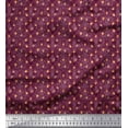 thumbnail image 1 of Soimoi Purple Modal Satin Fabric Oaknut Fruits Decor Fabric Printed Yard 42 Inch Wide, 1 of 3