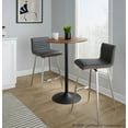 thumbnail image 3 of Pebble-Mason Swivel Counter Height Dining 3 Piece Set, Pub Table and Stools Set of 2, High Top Table Set for 2, Counter Table and Chairs Set of 2, Kitchen & Dining Room Sets (Grey), 3 of 6