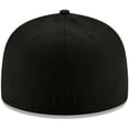 thumbnail image 4 of Men's New Era Black San Diego Padres Black on Black 59FIFTY Fitted Hat, 4 of 6