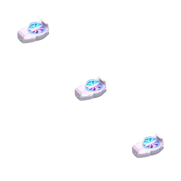 Sidaley Radiador de teléfono móvil Iluminación RGB Ventilador de refrigeración profesional universal Blanco 3piezas Blanco