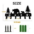thumbnail image 3 of Animal Themed Metal Towel Hook Wall Mounted Rack For Bathroom Kitchen Home Durable Bear Deer Wolf Design, 3 of 3