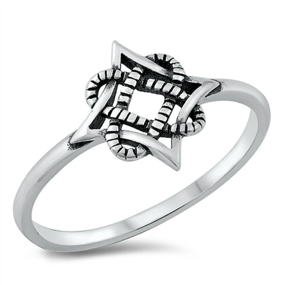 Elegant Celtic Rope Knot Ring .925 Sterling Silver Band Jewelry Female Male Unisex Size 8