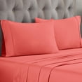 thumbnail image 2 of Superior Egyptian Cotton 300 Thread Count Pillowcases, Set of 2, Standard, Coral, 2 of 5