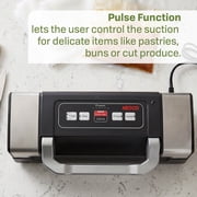 NESCO Compact Vacuum Sealer Machine - Powerful Food Sealing With Moist and Pulse Modes, Accessory Port, Includes 10 Pre-Cut Bags, VS-09