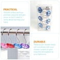 thumbnail image 2 of GOOHOCHY Blue Acrylic Shower Curtain Hooks Set of 12 Stainless Steel Decorative Bathroom Accessories, 2 of 8