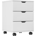 thumbnail image 2 of 3 Drawer Mobile File Cabinet Vertical Filing Cabinet Rolling Wood Mobile File Cabinets Under Desk for Home Office with Casters (Non-Assembled), 2 of 12