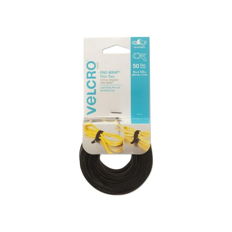 ONE-WRAP Pre-Cut Thin Ties, 0.5 ONE-WRAP Pre-Cut Thin Ties, 0.5
